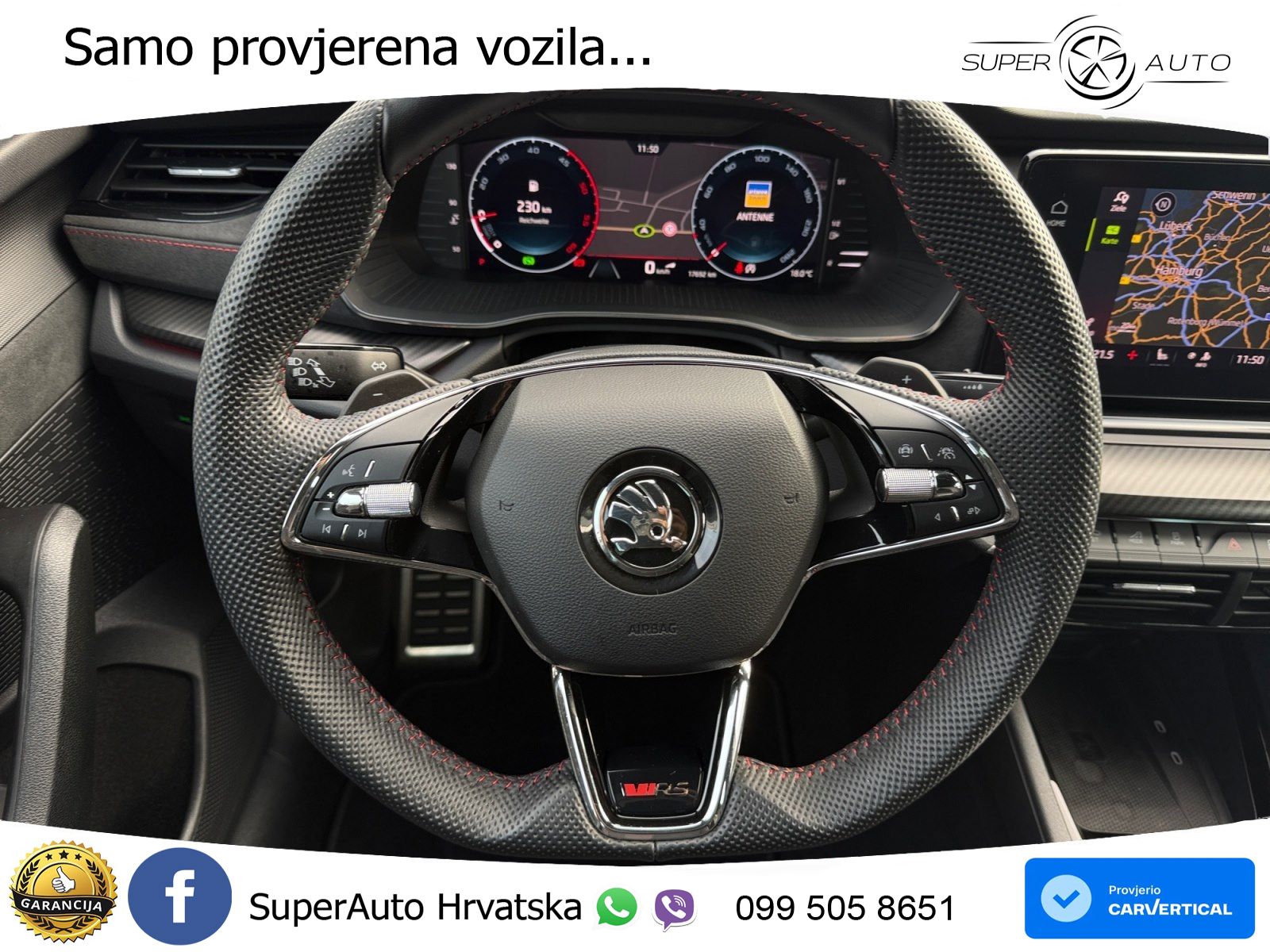 Škoda Octavia Combi RS 2.0 TDI (200 KS) DSG LED+GR SJED+ACC
