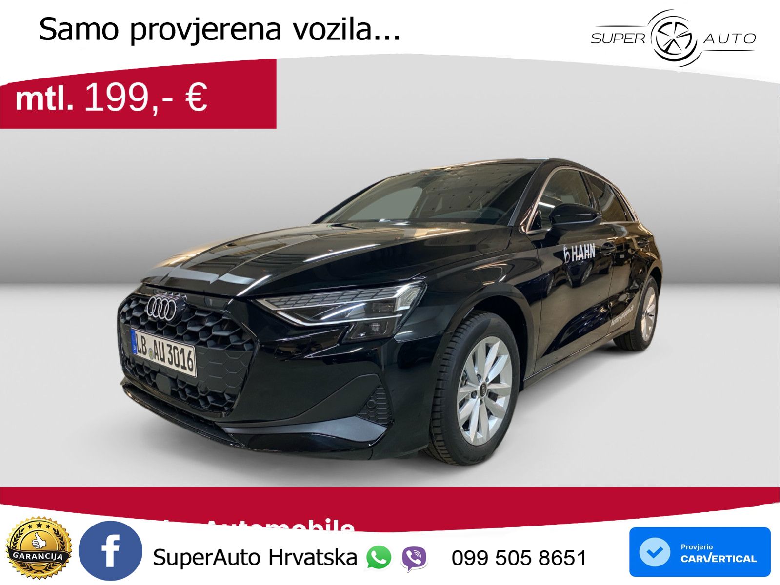 Audi A3 Sportback 30 TFSI (116 KS) Mild Hybrid S tronic LED+GR SJED+ACC