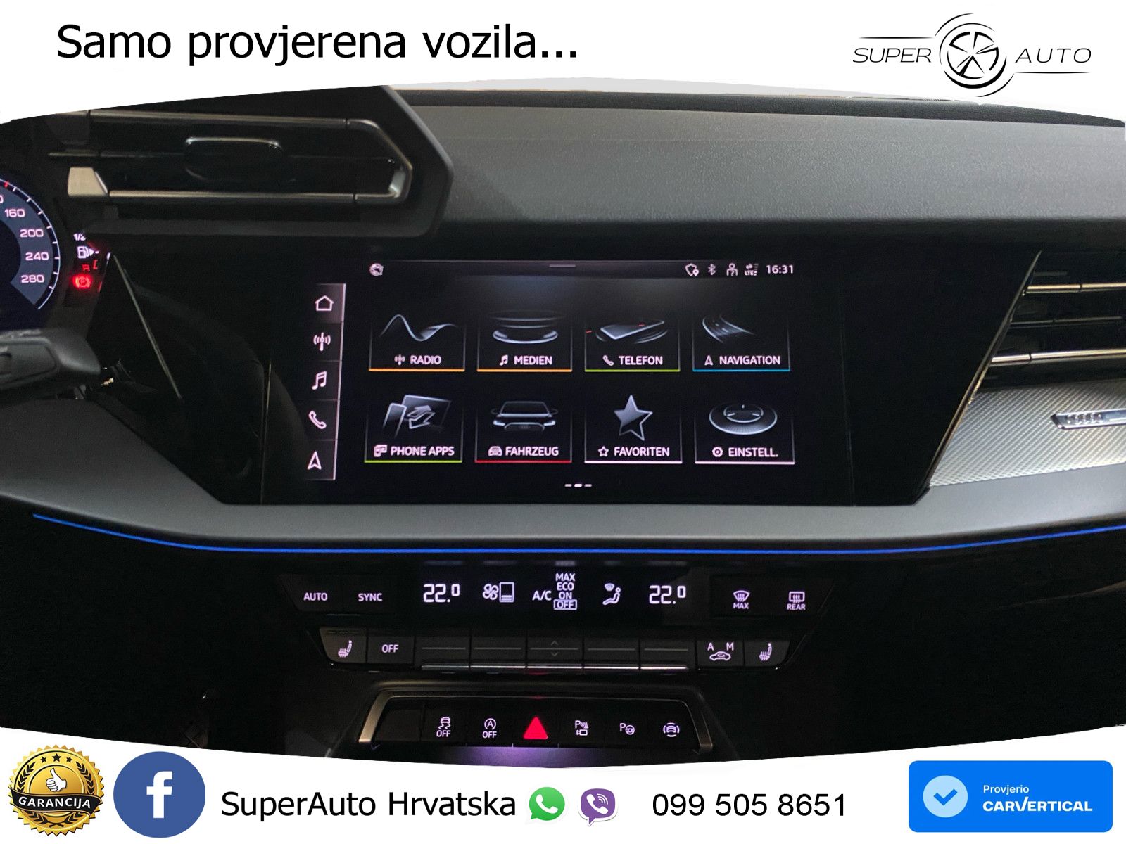 Audi A3 Sportback 30 TFSI (116 KS) Mild Hybrid S tronic LED+GR SJED+ACC