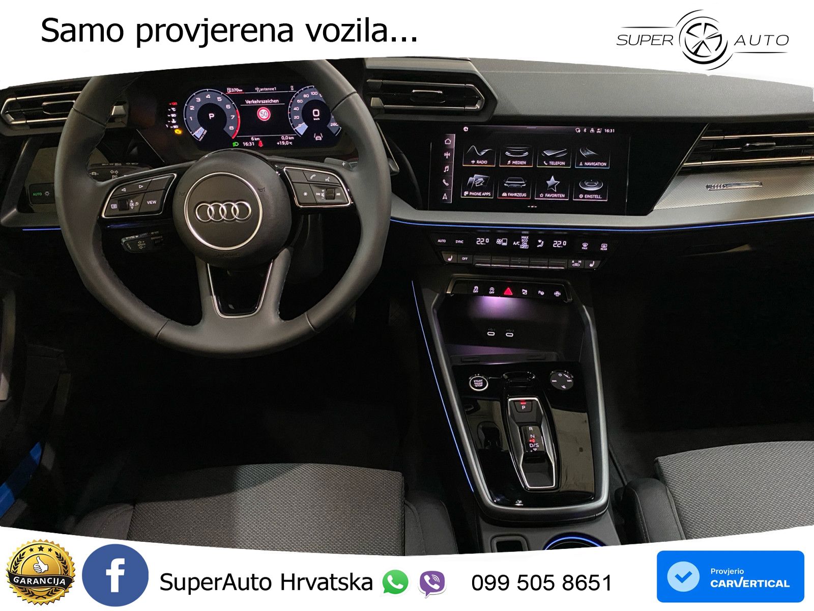 Audi A3 Sportback 30 TFSI (116 KS) Mild Hybrid S tronic LED+GR SJED+ACC