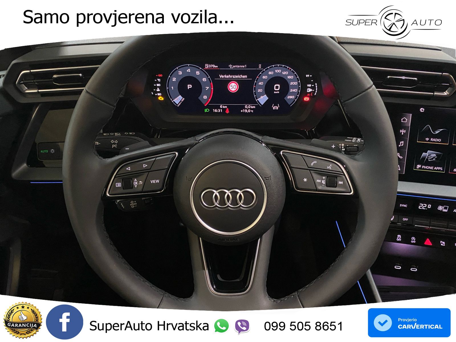 Audi A3 Sportback 30 TFSI (116 KS) Mild Hybrid S tronic LED+GR SJED+ACC