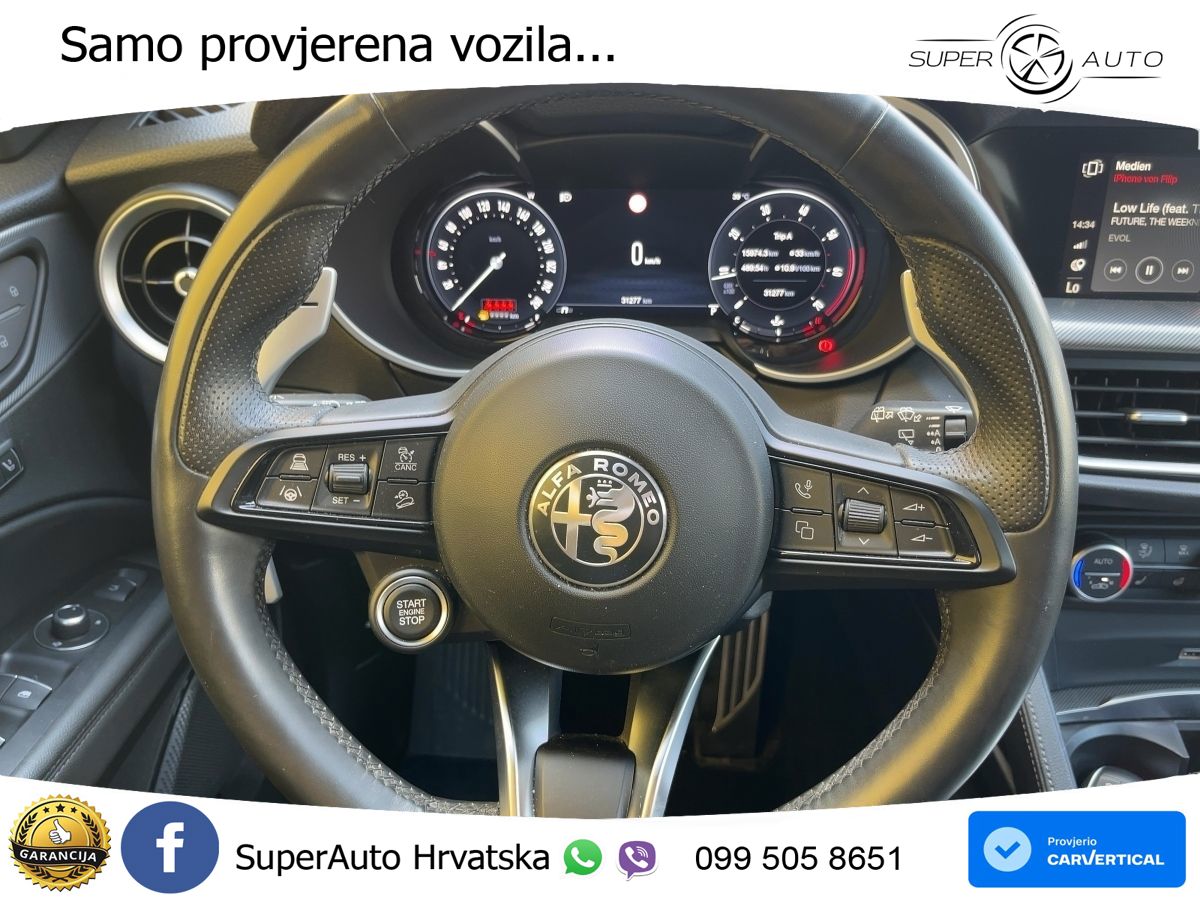 Alfa Romeo Stelvio 2.0 Turbo (280 KS) Q4 Automatic LED+GR SJED+ACC
