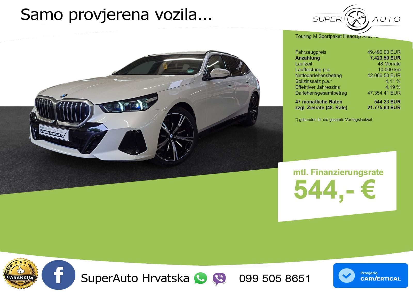 BMW 520d Touring (197 KS) xDrive Steptronic M Sport LED+GR SJED+ACC