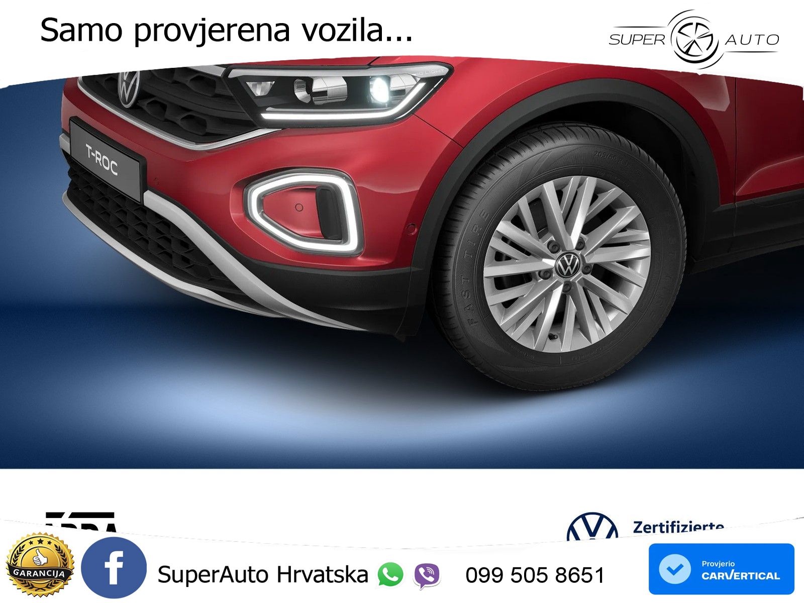 Volkswagen T-Roc 1.5 TSI (150 KS) DSG LED+GR SJED+ACC