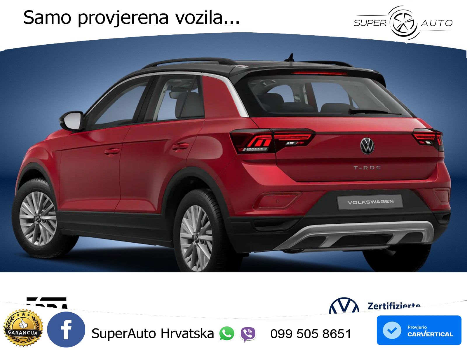 Volkswagen T-Roc 1.5 TSI (150 KS) DSG LED+GR SJED+ACC