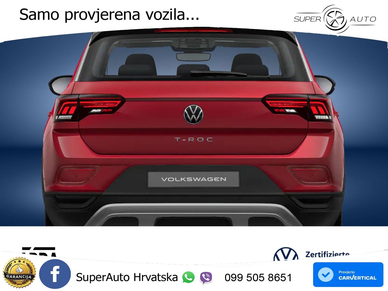 Volkswagen T-Roc 1.5 TSI (150 KS) DSG LED+GR SJED+ACC