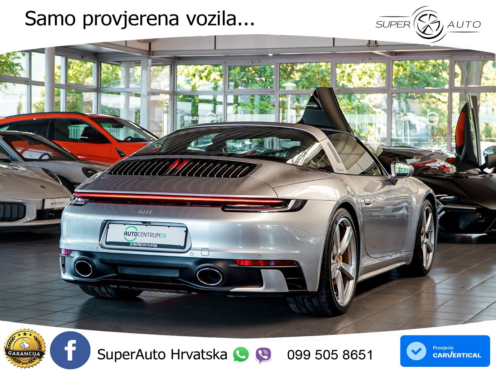 Porsche 911 Targa 4S 3.0 (450 KS) PDK LED+GR SJED+ACC