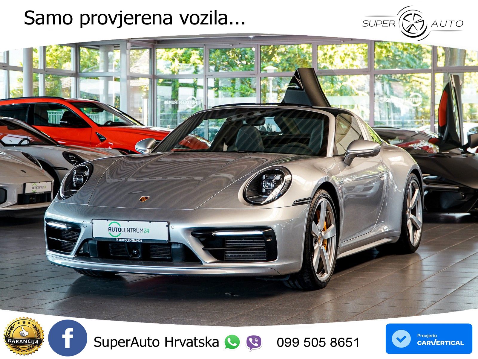 Porsche 911 Targa 4S 3.0 (450 KS) PDK LED+GR SJED+ACC