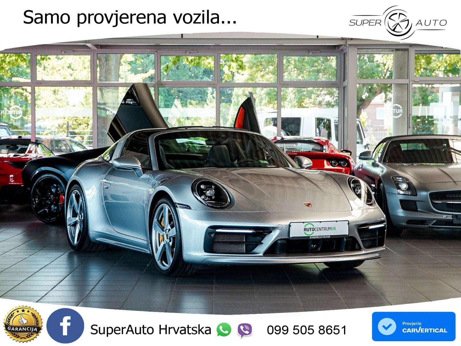 Porsche 911 Targa 4S 3.0 (450 KS) PDK LED+GR SJED+ACC