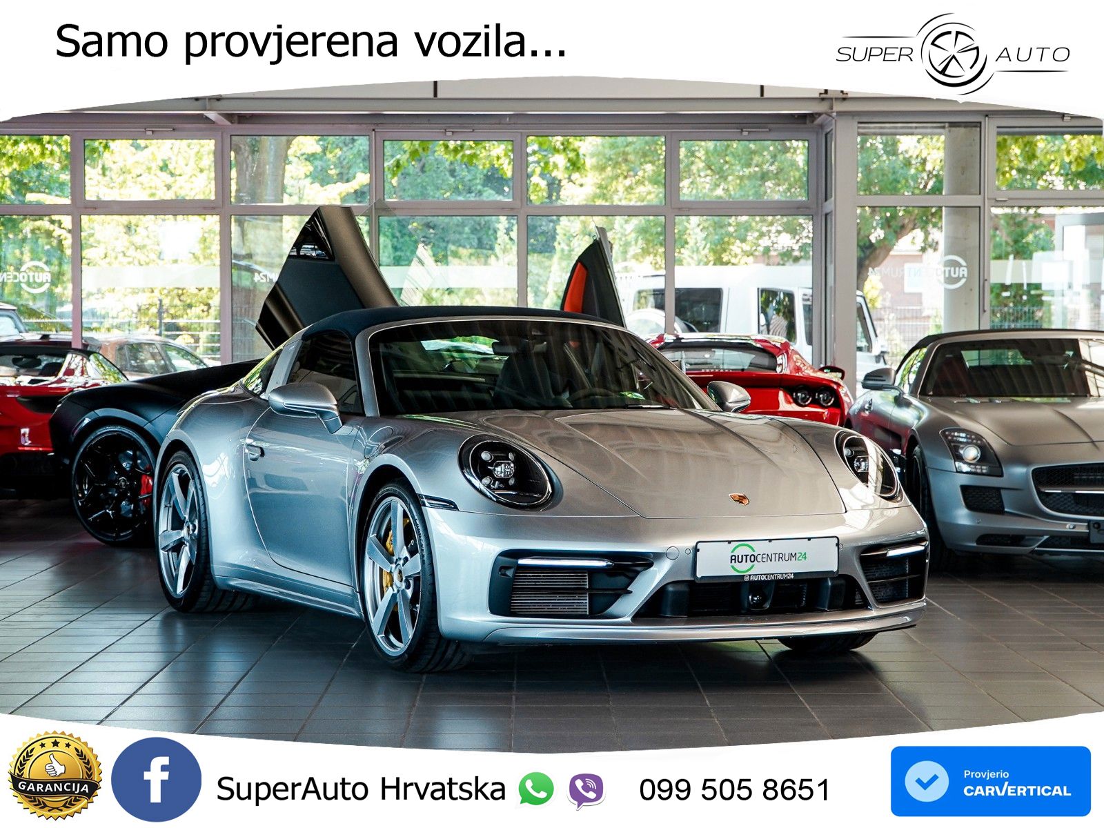 Porsche 911 Targa 4S 3.0 (450 KS) PDK LED+GR SJED+ACC