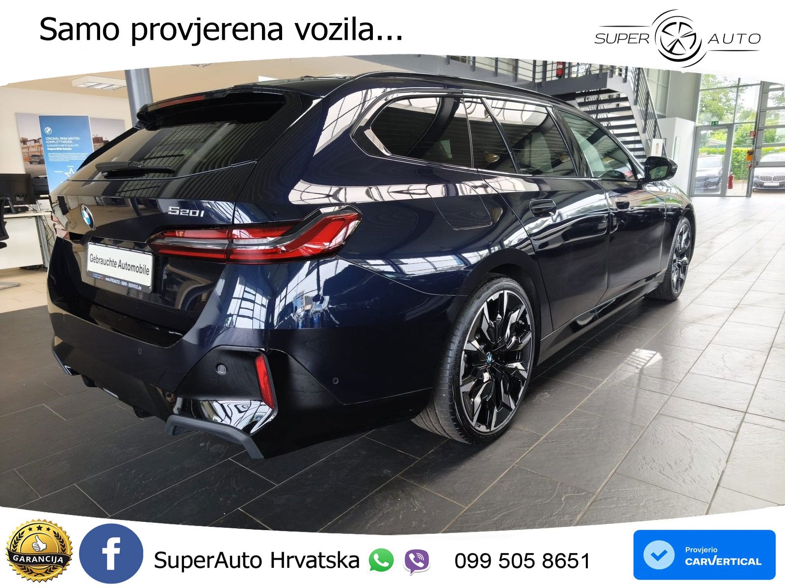 BMW 520i Touring (208 KS) Steptronic M Sport ACC+HEAD+GR SJED+360+PANO