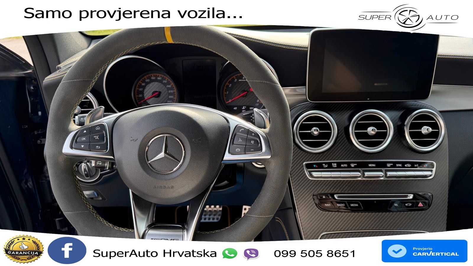 Mercedes GLC Coupe AMG 63 S (510 KS) 4MATIC+ MCT Edition One ZRAČNI+ACC+4xGR SJED+KAM