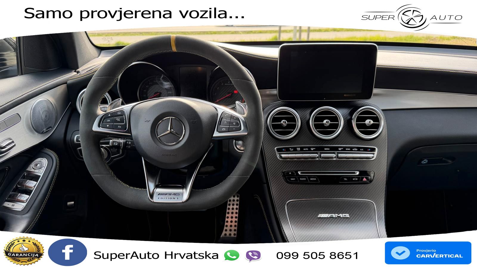 Mercedes GLC Coupe AMG 63 S (510 KS) 4MATIC+ MCT Edition One ZRAČNI+ACC+4xGR SJED+KAM