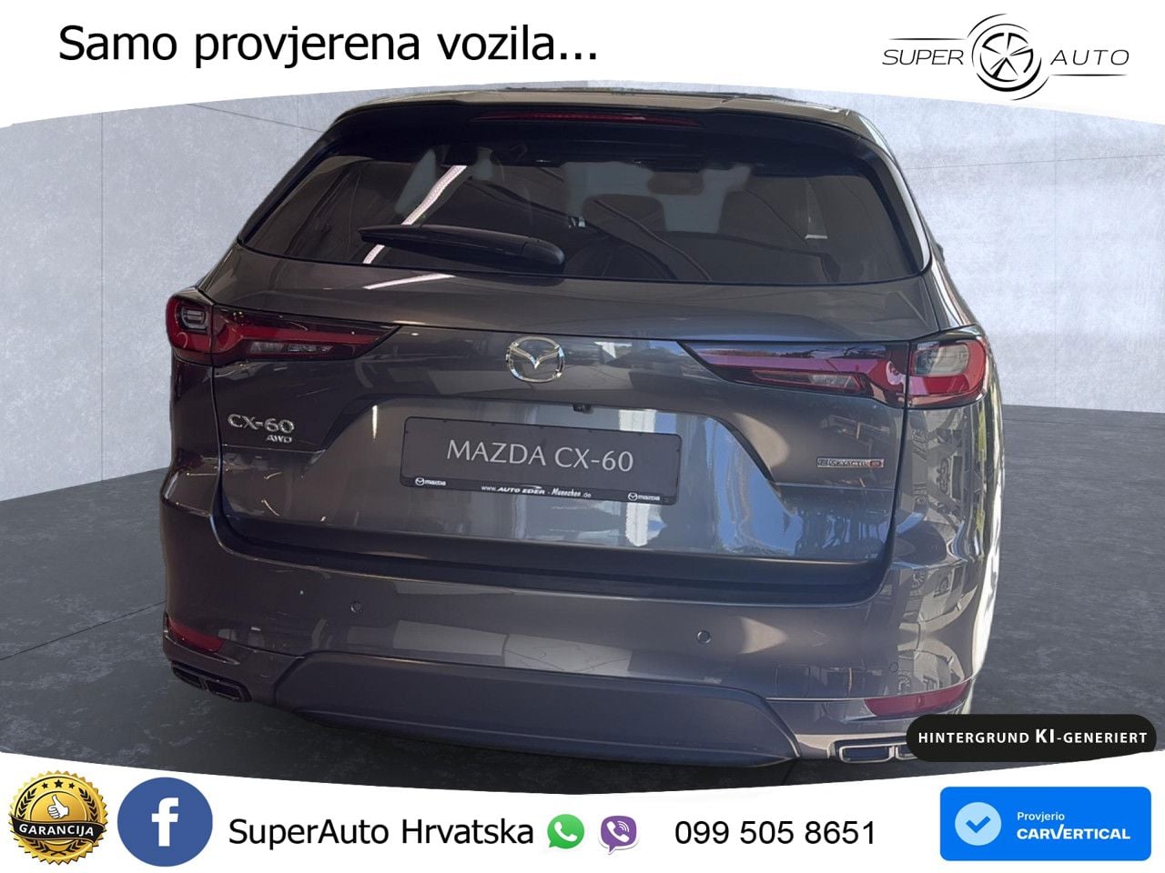 Mazda CX-60 3.3 e-Skyactiv D (254 KS) AWD Automatic LED+GR SJED+ACC