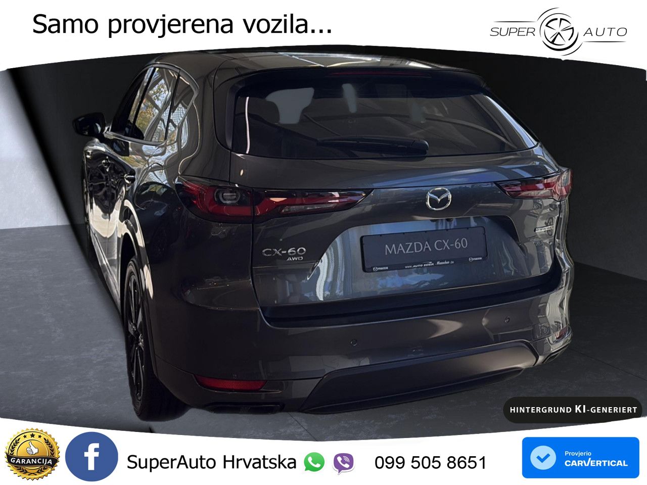 Mazda CX-60 3.3 e-Skyactiv D (254 KS) AWD Automatic LED+GR SJED+ACC