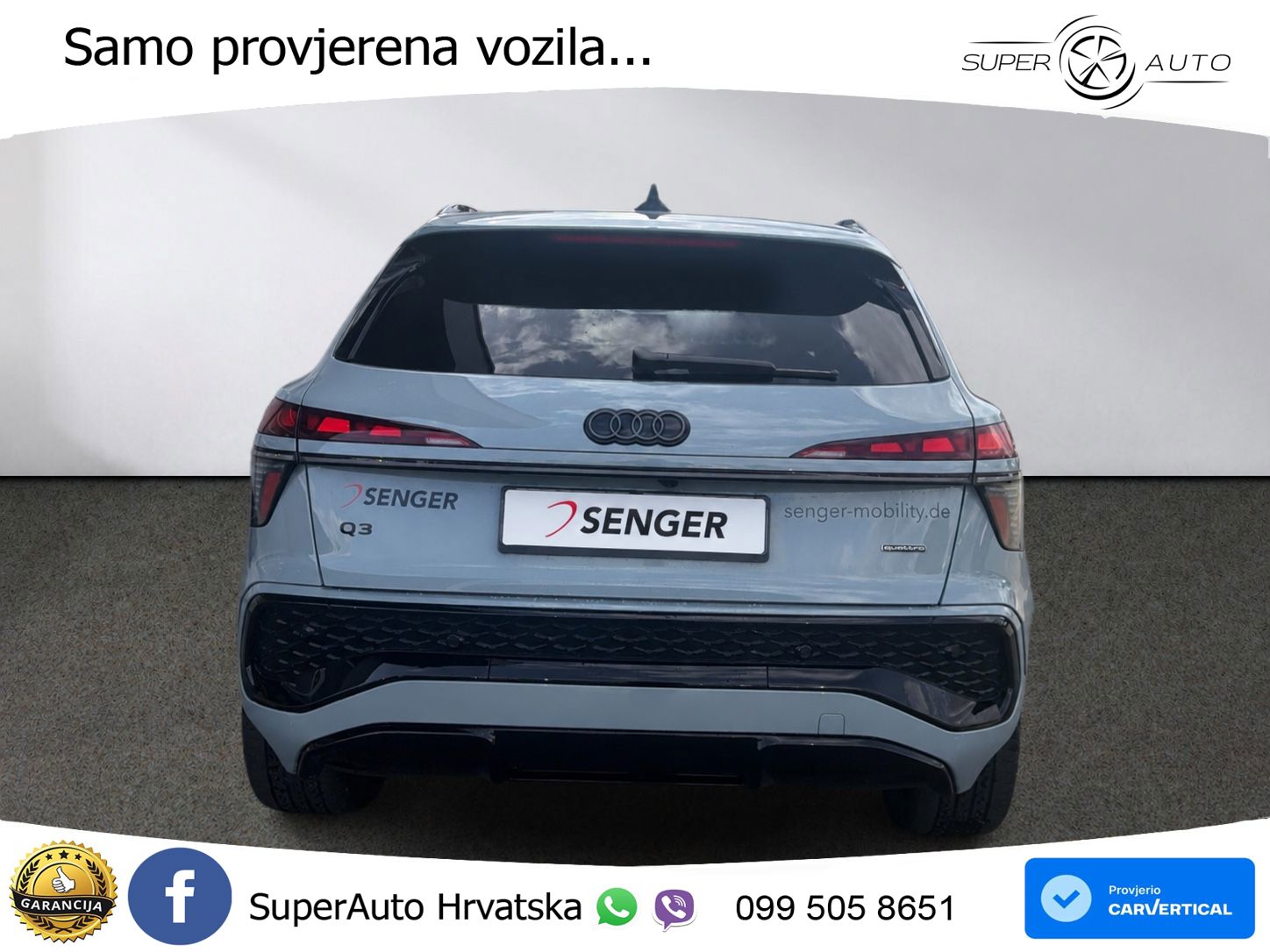 Audi Q3 2.0 TFSI (265 KS) quattro S tronic S line ACC+HEAD+GR SJED+360+PANO