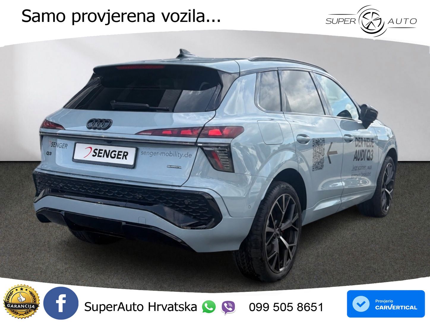 Audi Q3 2.0 TFSI (265 KS) quattro S tronic S line ACC+HEAD+GR SJED+360+PANO