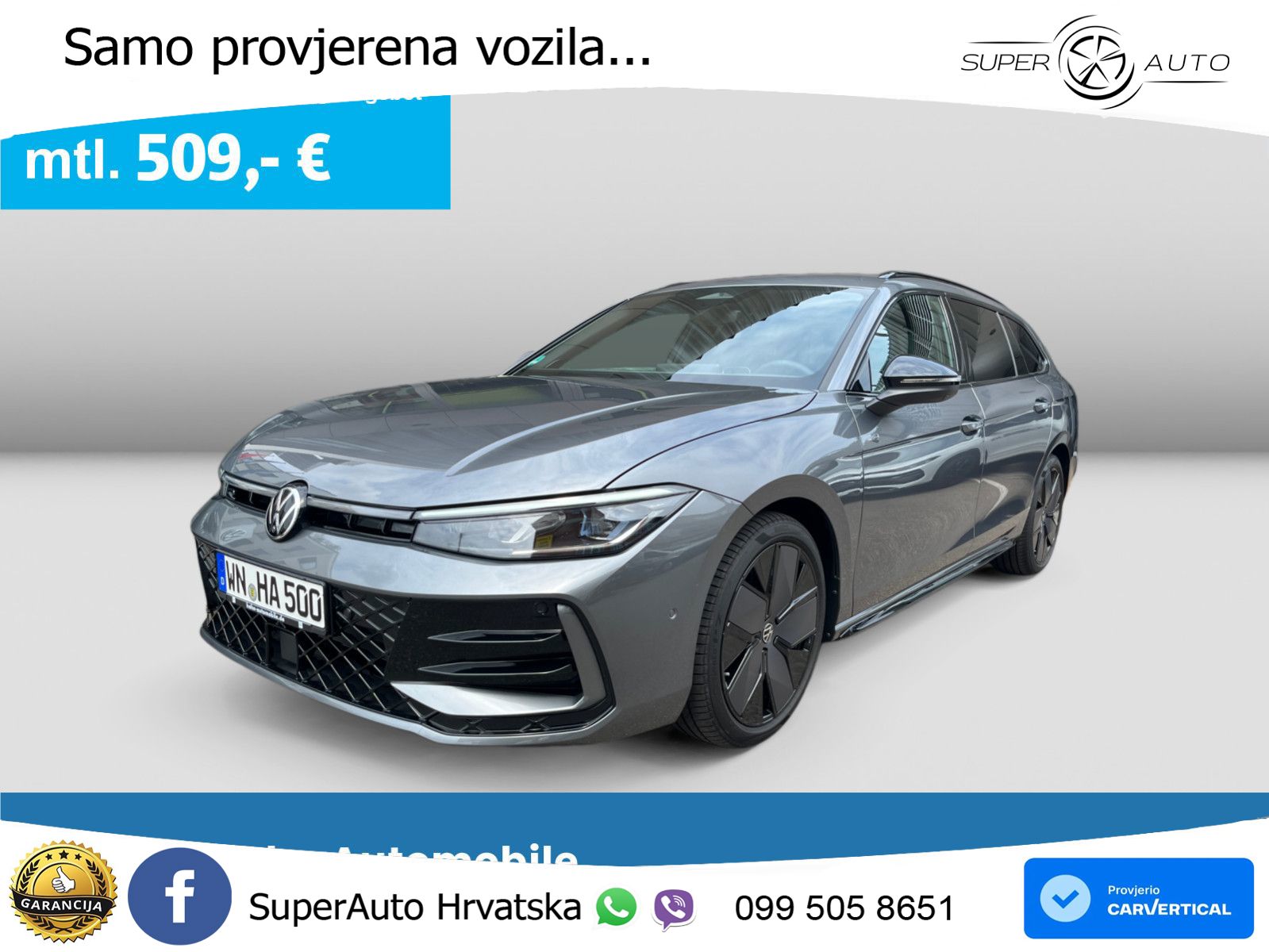 Volkswagen Passat Variant 2.0 TDI (193 KS) 4MOTION DSG R-Line LED+GR SJED+ACC
