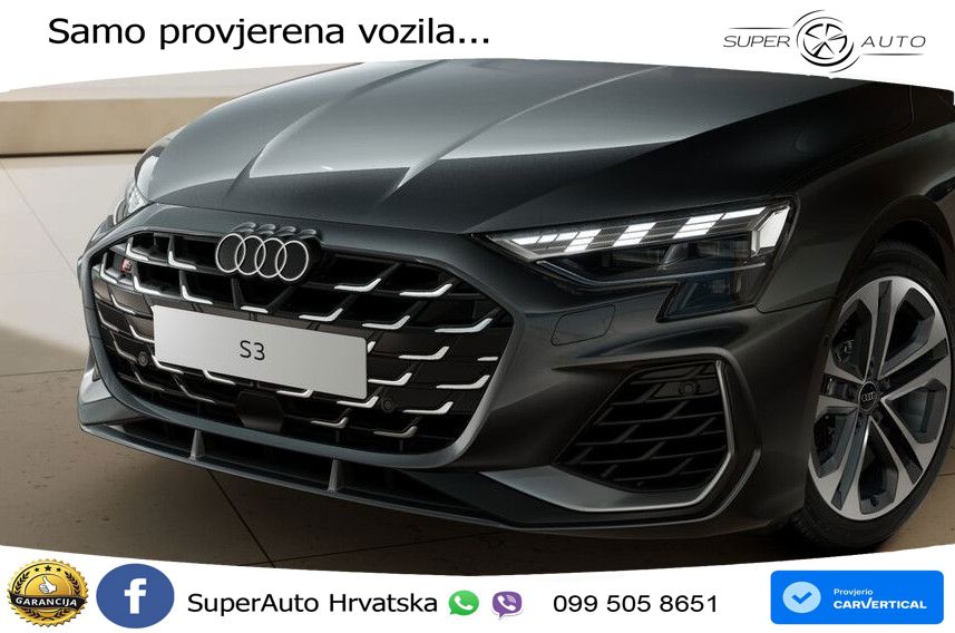 Audi S3 Limuzina 2.0 TFSI (333 KS) quattro S tronic LED+GR SJED+ACC