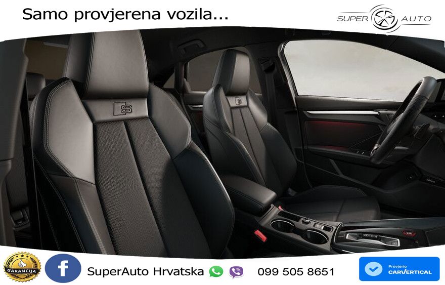 Audi S3 Limuzina 2.0 TFSI (333 KS) quattro S tronic LED+GR SJED+ACC