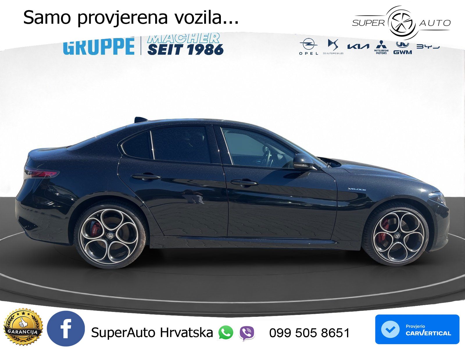 Alfa Romeo Giulia 2.0 Turbo (280 KS) AWD Automatic LED+GR SJED+ACC