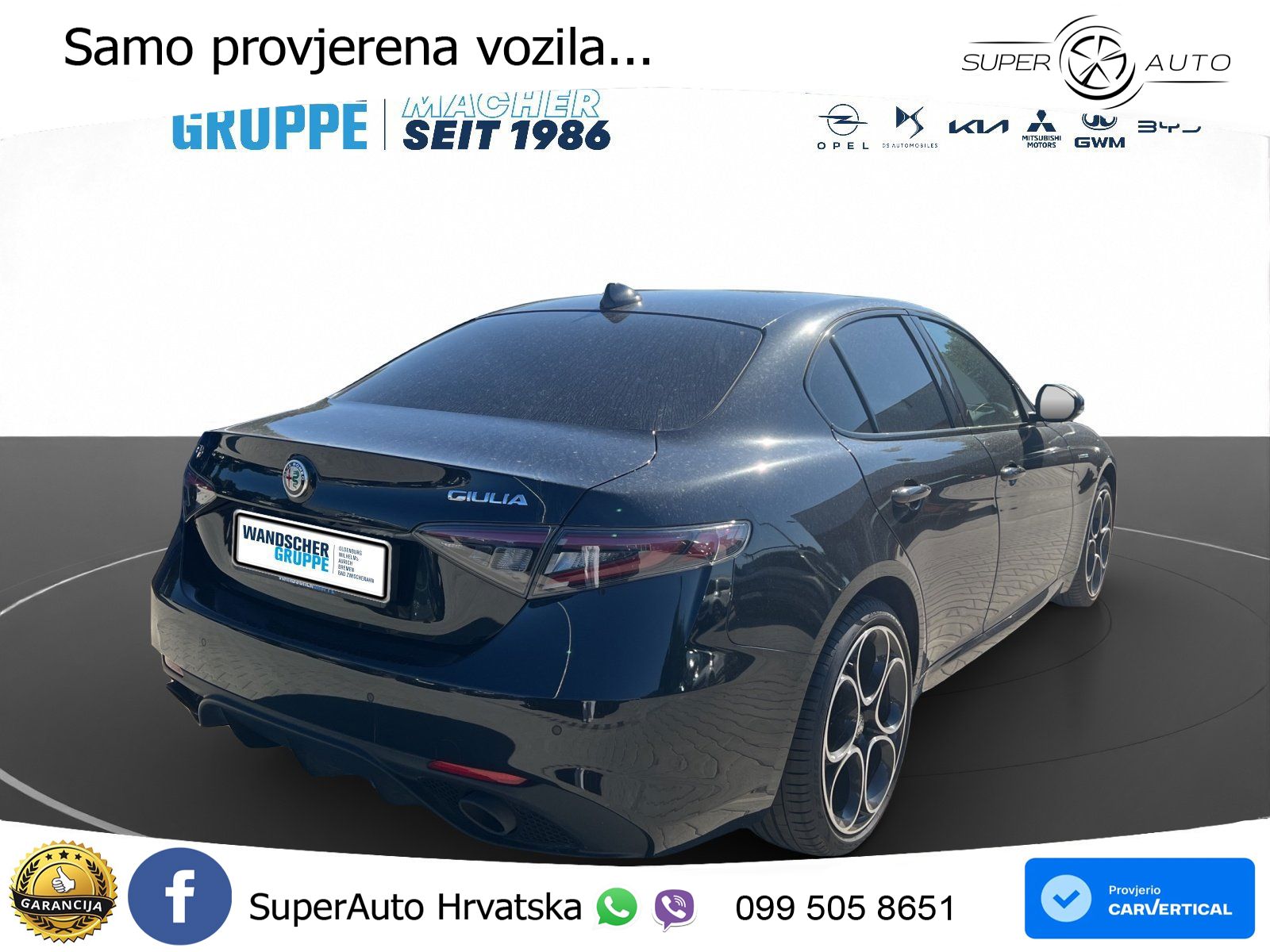 Alfa Romeo Giulia 2.0 Turbo (280 KS) AWD Automatic LED+GR SJED+ACC