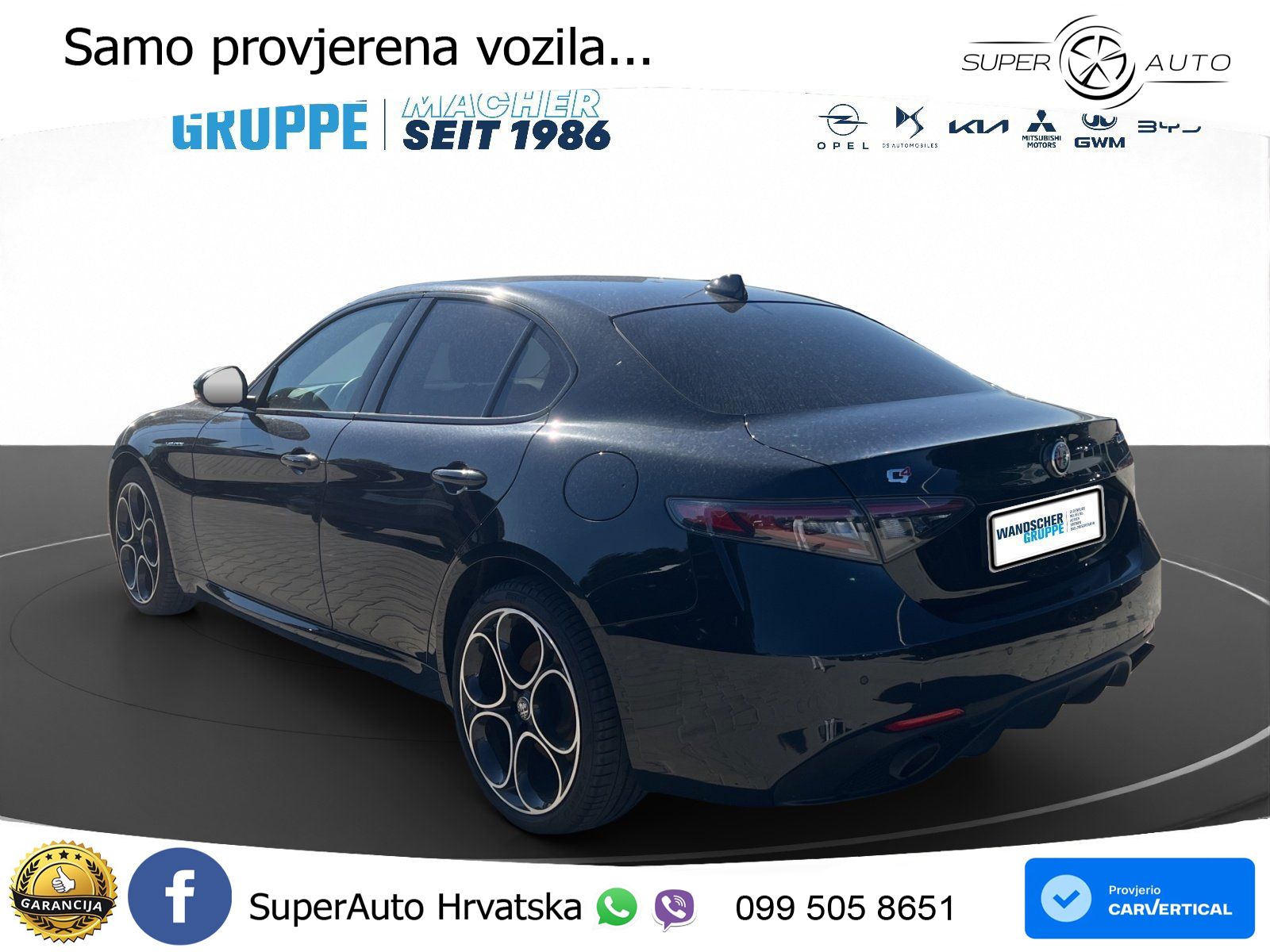 Alfa Romeo Giulia 2.0 Turbo (280 KS) AWD Automatic LED+GR SJED+ACC