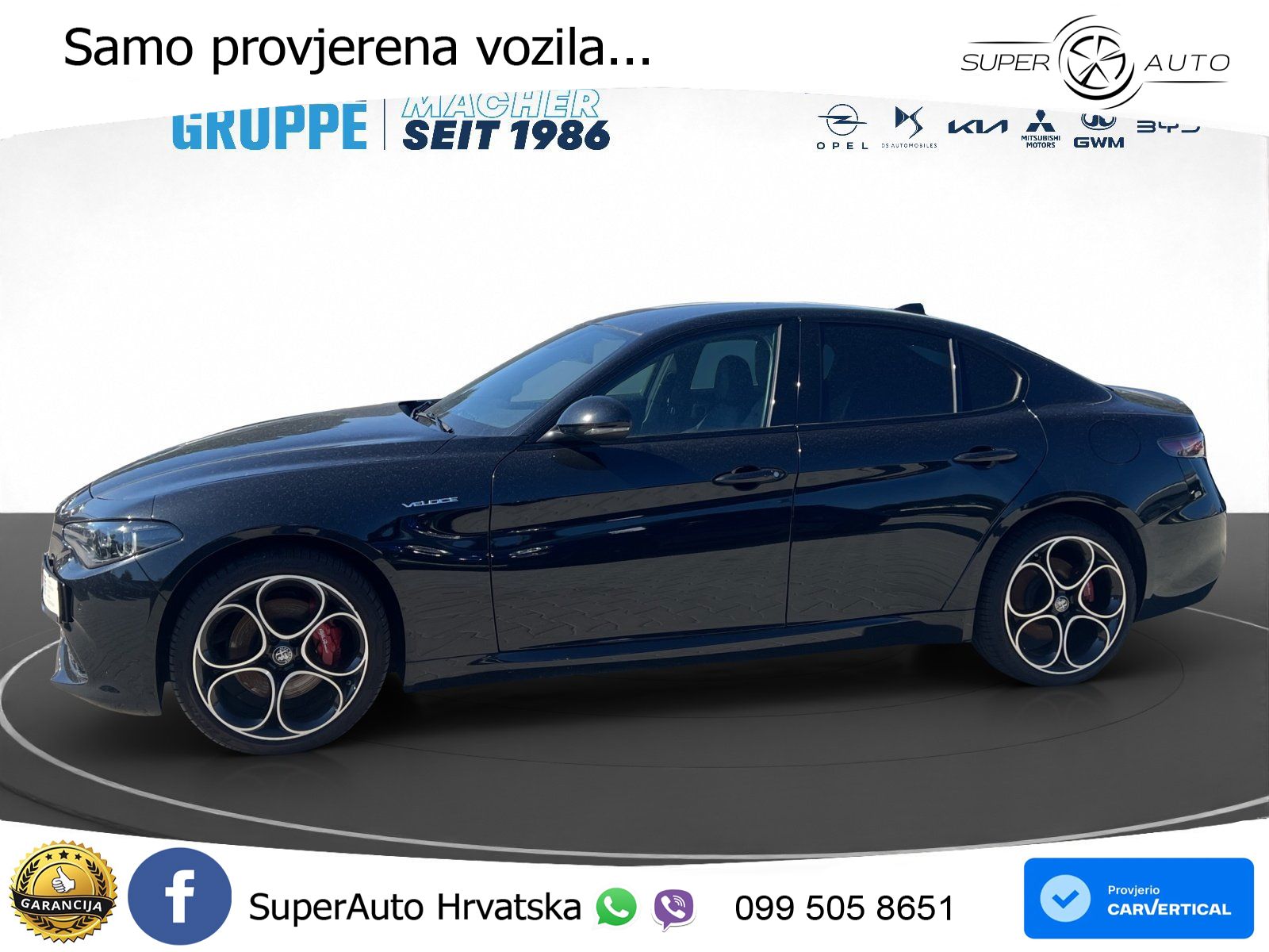 Alfa Romeo Giulia 2.0 Turbo (280 KS) AWD Automatic LED+GR SJED+ACC