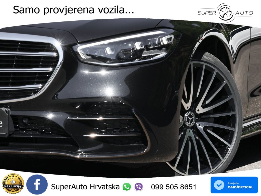 Mercedes S 450d (367 KS) EQ Boost 4MATIC 9G-TRONIC AMG ZRAČNI+ACC+GR SJED+KAM+PANO