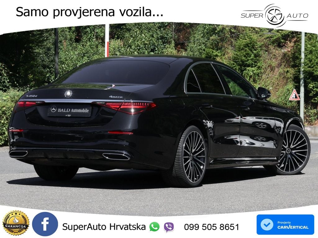 Mercedes S 450d (367 KS) EQ Boost 4MATIC 9G-TRONIC AMG ZRAČNI+ACC+GR SJED+KAM+PANO