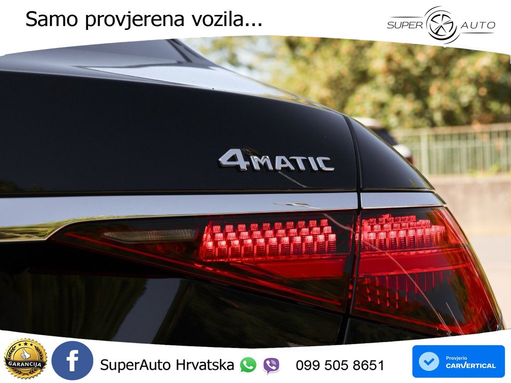 Mercedes S 450d (367 KS) EQ Boost 4MATIC 9G-TRONIC AMG ZRAČNI+ACC+GR SJED+KAM+PANO