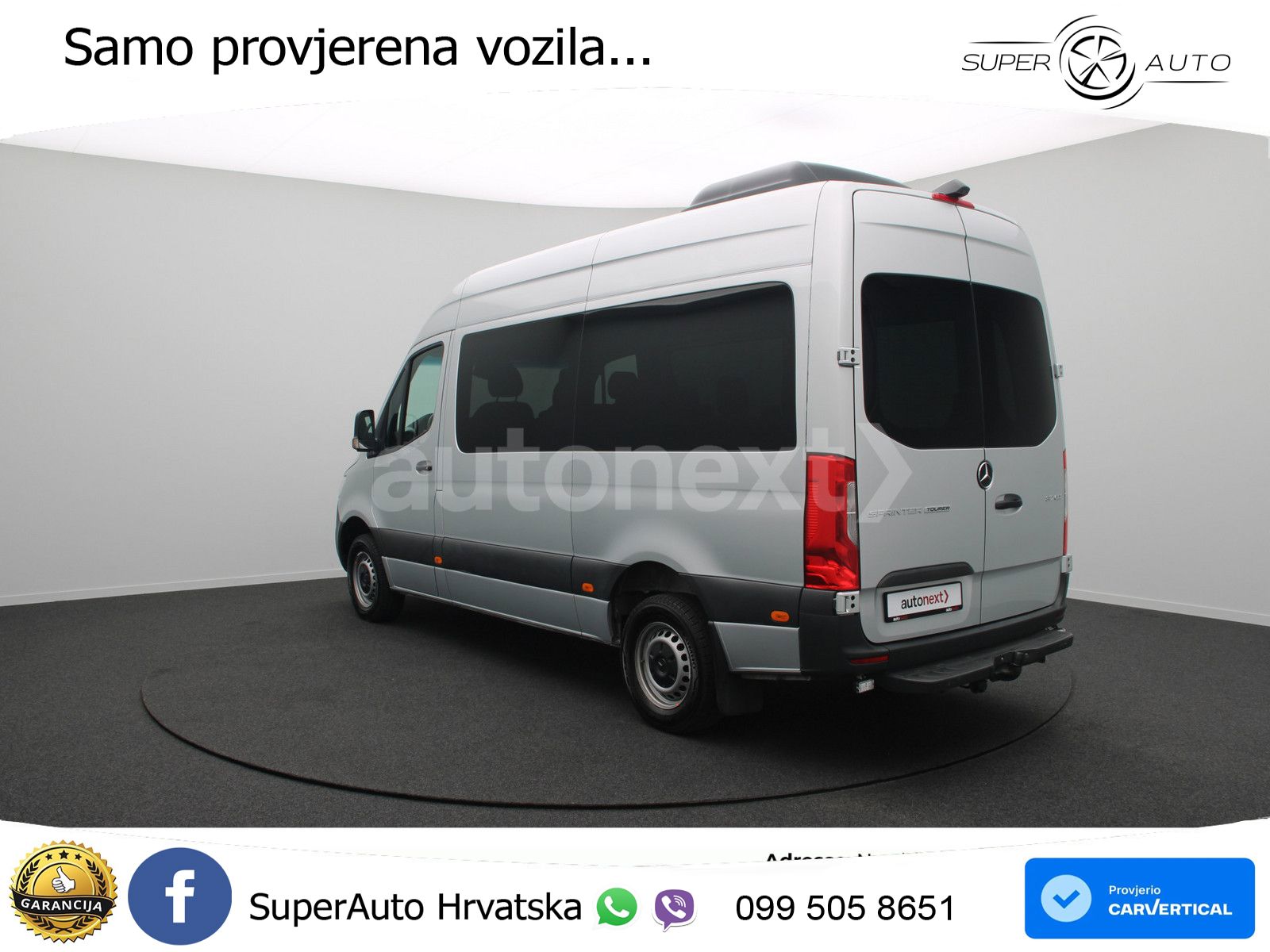 Mercedes-Benz Sprinter 317 Tourer Aut. *Dachklima* 9-SITZE+AHK 170 KS