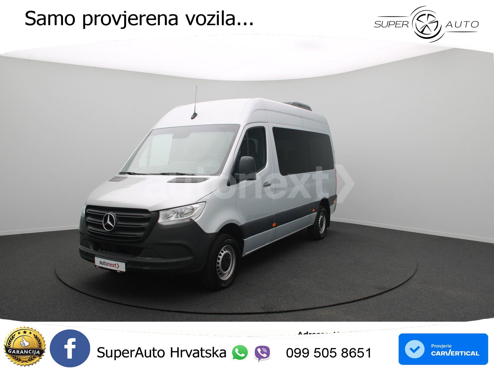 Mercedes-Benz Sprinter 317 Tourer Aut. *Dachklima* 9-SITZE+AHK 170 KS