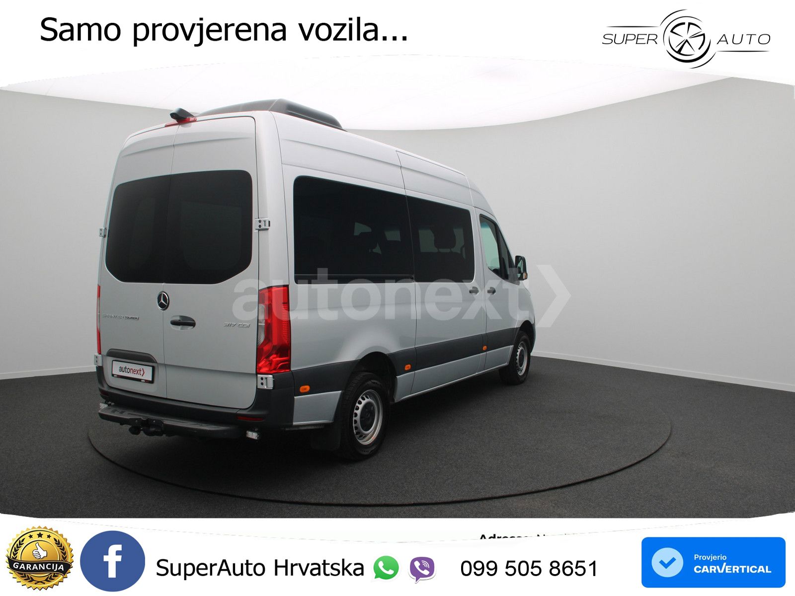 Mercedes-Benz Sprinter 317 Tourer Aut. *Dachklima* 9-SITZE+AHK 170 KS