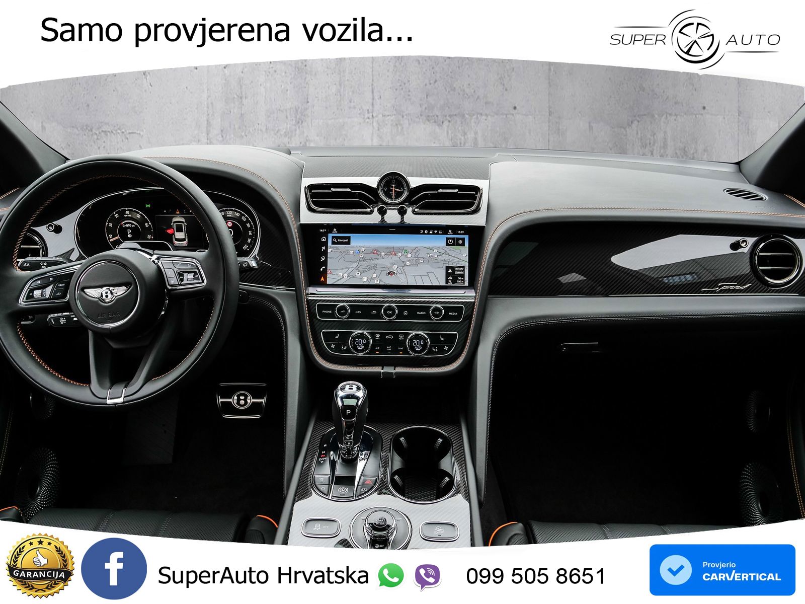 Bentley Bentayga Speed 4.0 V8 (650 KS) AWD Automatic ZRAČNI+ACC+GR SJED+KAM+PANO