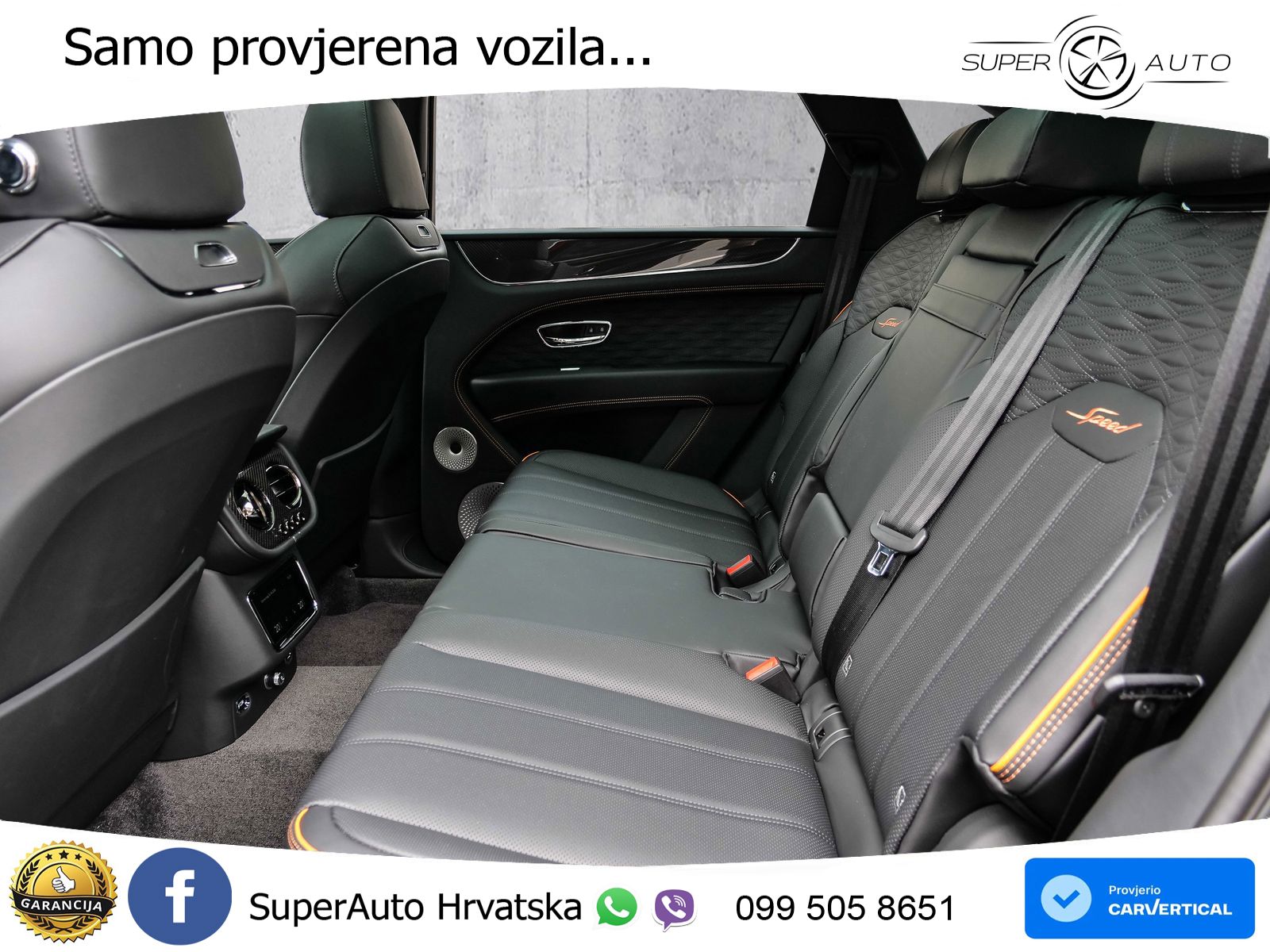 Bentley Bentayga Speed 4.0 V8 (650 KS) AWD Automatic ZRAČNI+ACC+GR SJED+KAM+PANO
