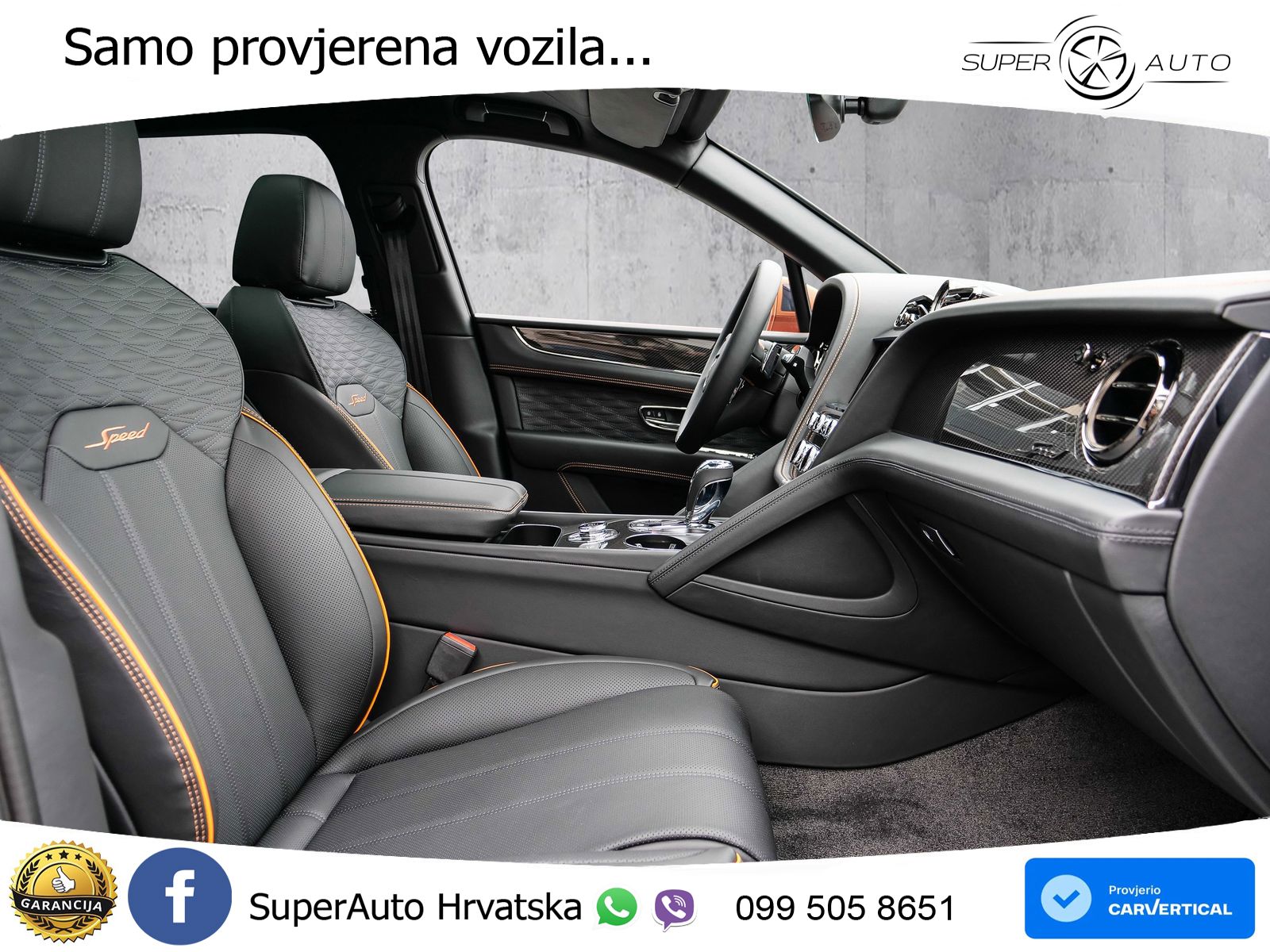 Bentley Bentayga Speed 4.0 V8 (650 KS) AWD Automatic ZRAČNI+ACC+GR SJED+KAM+PANO