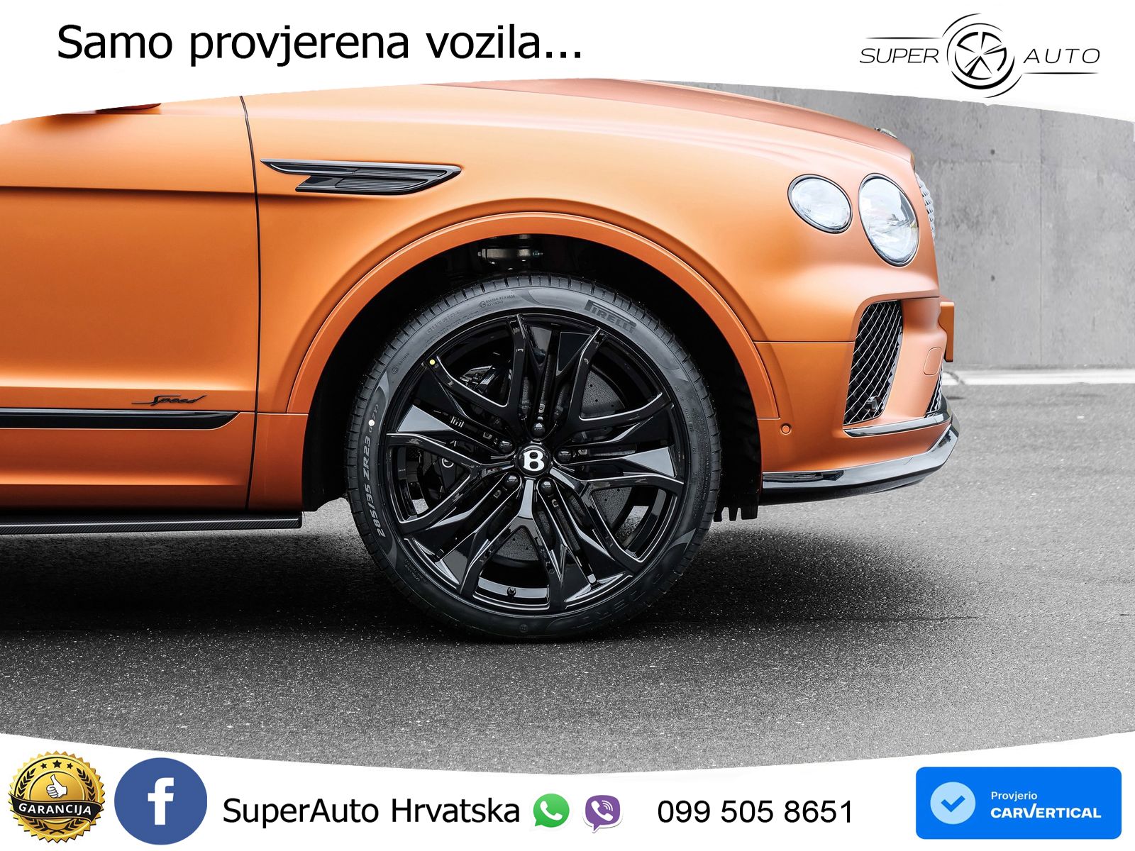 Bentley Bentayga Speed 4.0 V8 (650 KS) AWD Automatic ZRAČNI+ACC+GR SJED+KAM+PANO