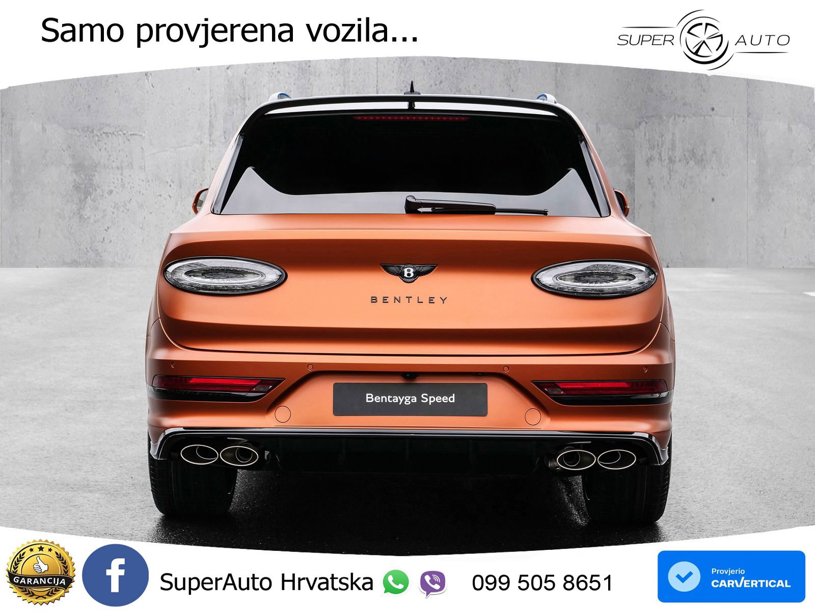 Bentley Bentayga Speed 4.0 V8 (650 KS) AWD Automatic ZRAČNI+ACC+GR SJED+KAM+PANO