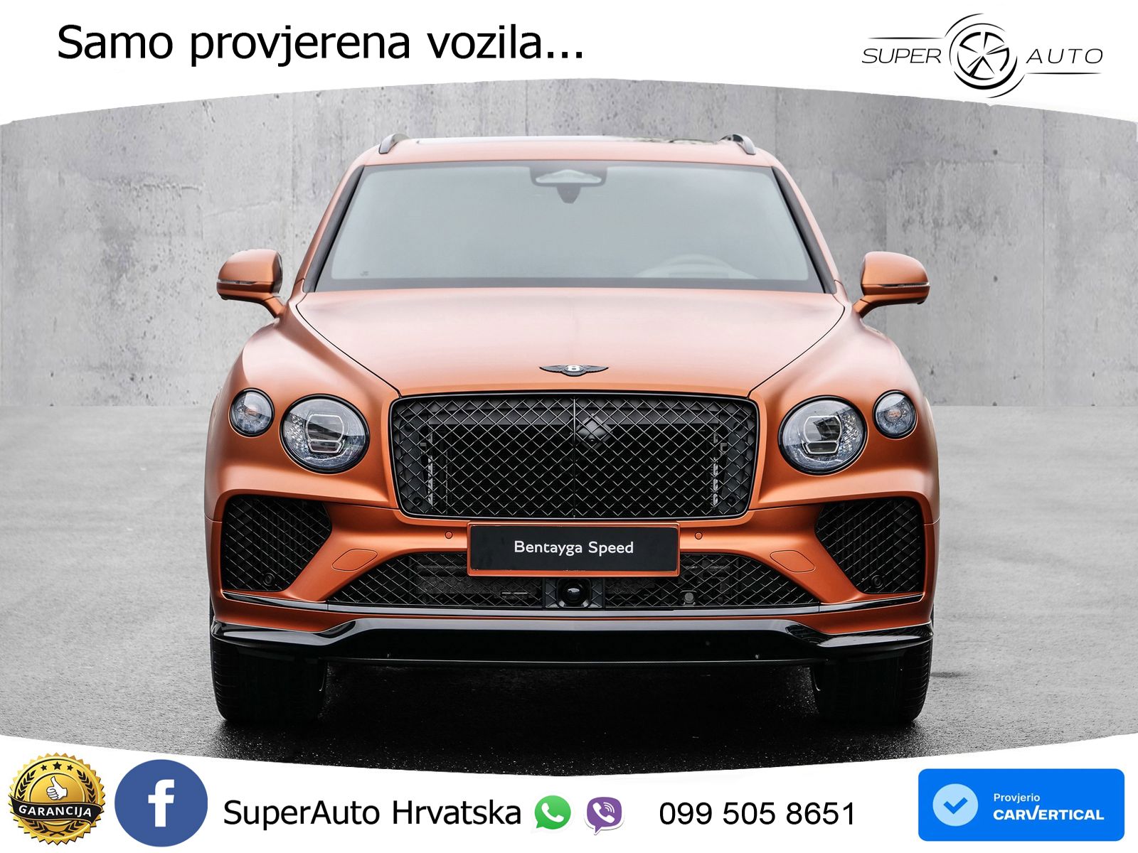 Bentley Bentayga Speed 4.0 V8 (650 KS) AWD Automatic ZRAČNI+ACC+GR SJED+KAM+PANO