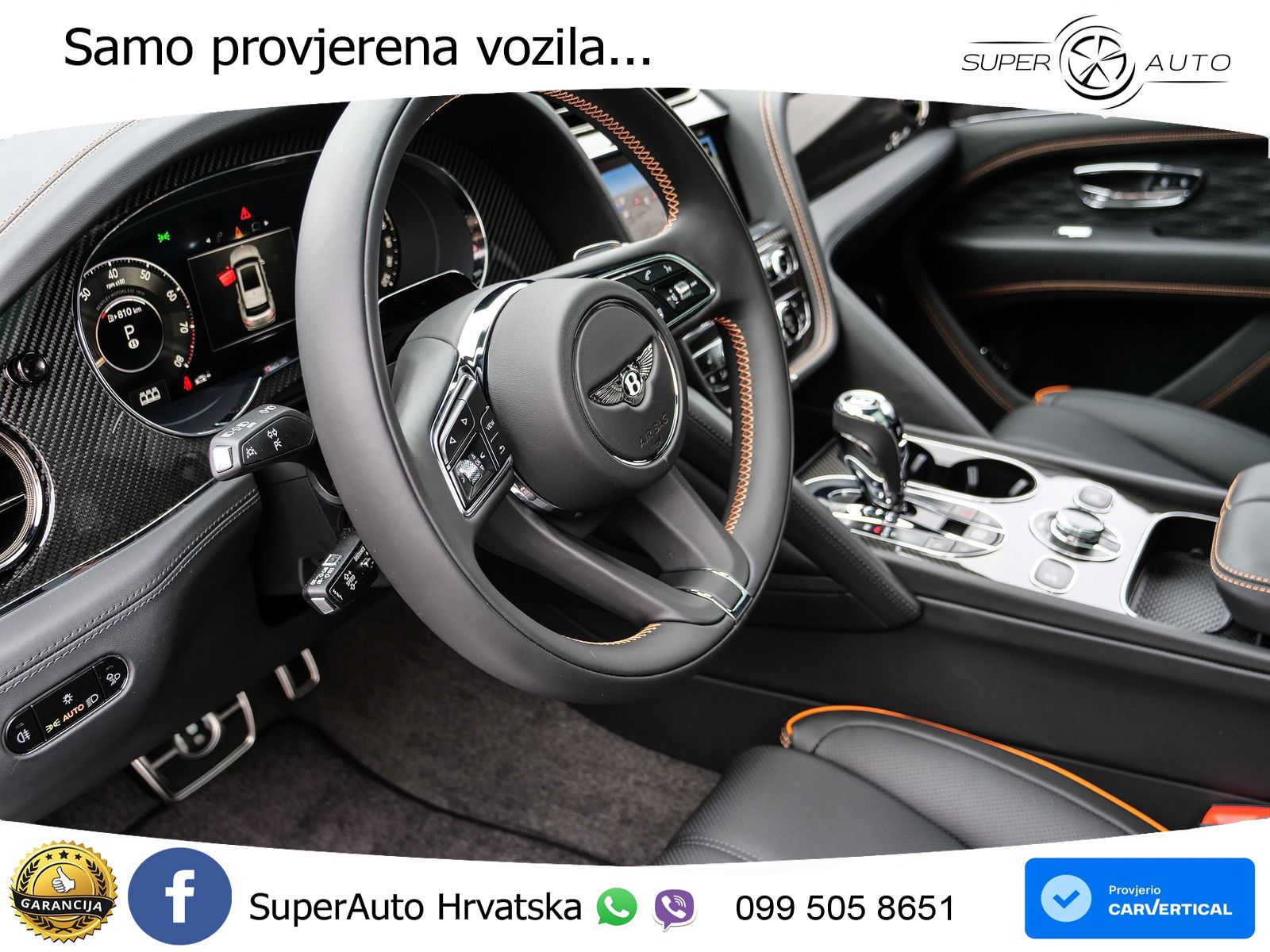 Bentley Bentayga Speed 4.0 V8 (650 KS) AWD Automatic ZRAČNI+ACC+GR SJED+KAM+PANO