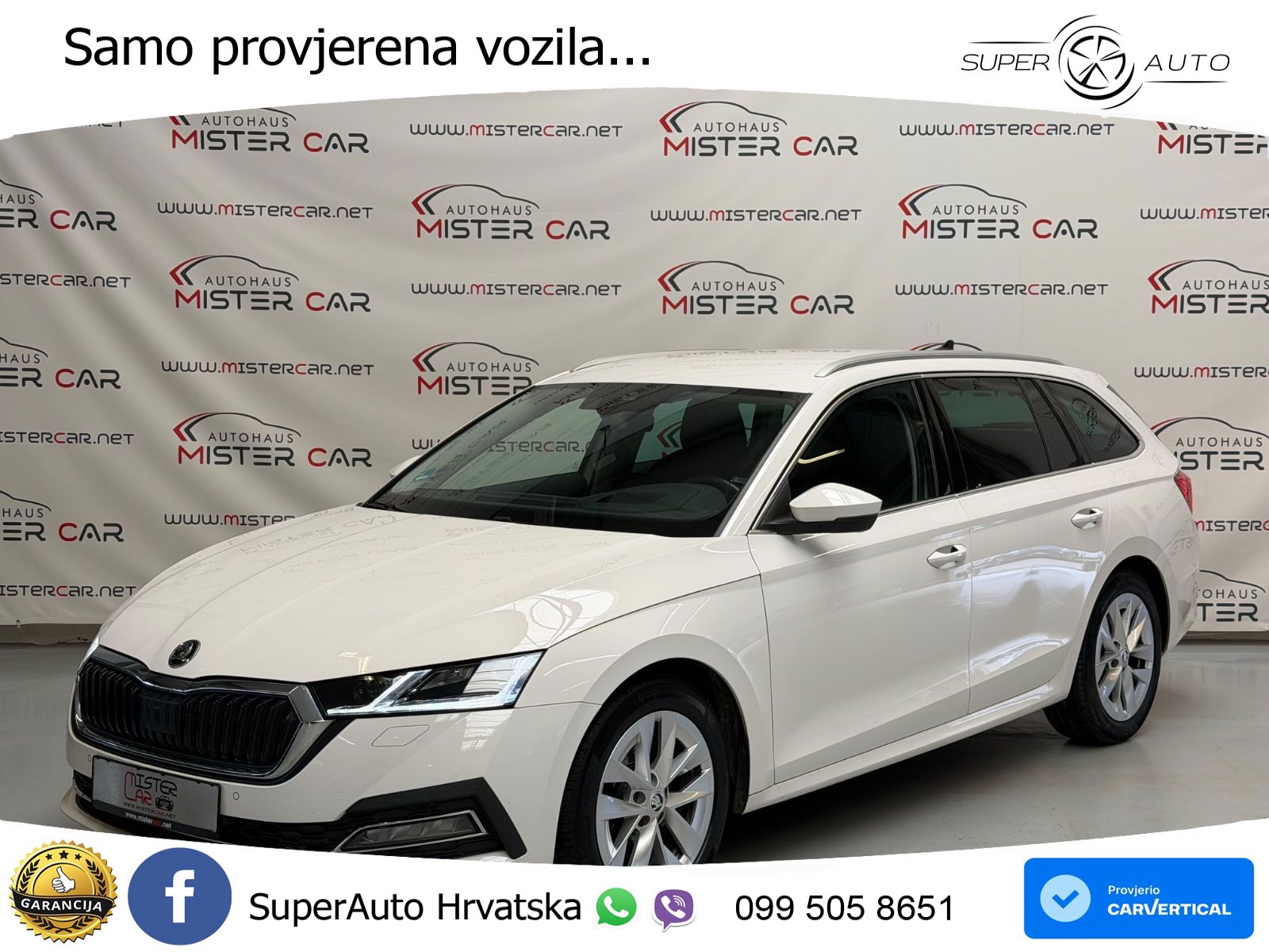 Škoda Octavia Combi 2.0 TDI (150 KS) DSG LED+GR SJED+ACC