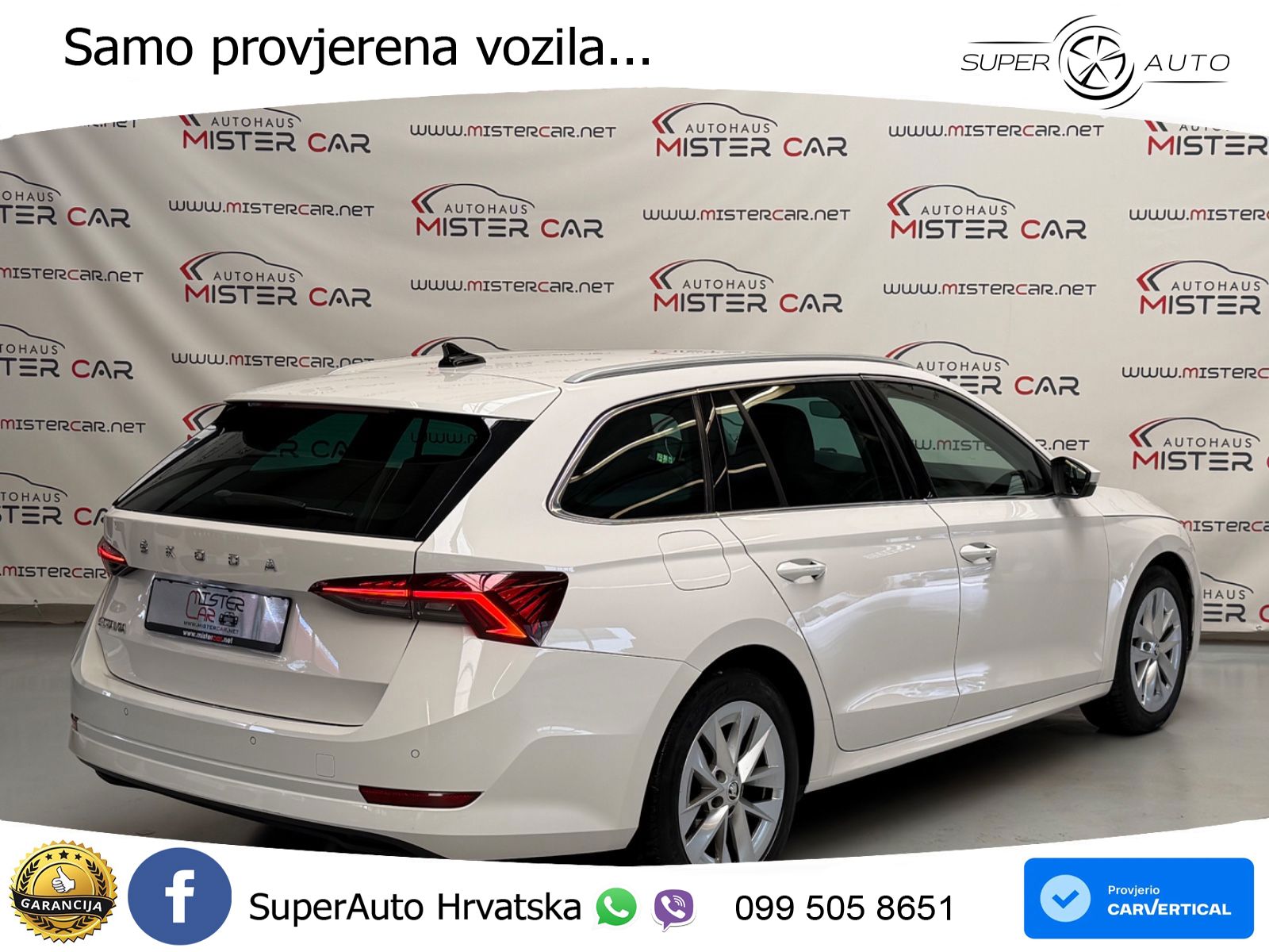 Škoda Octavia Combi 2.0 TDI (150 KS) DSG LED+GR SJED+ACC