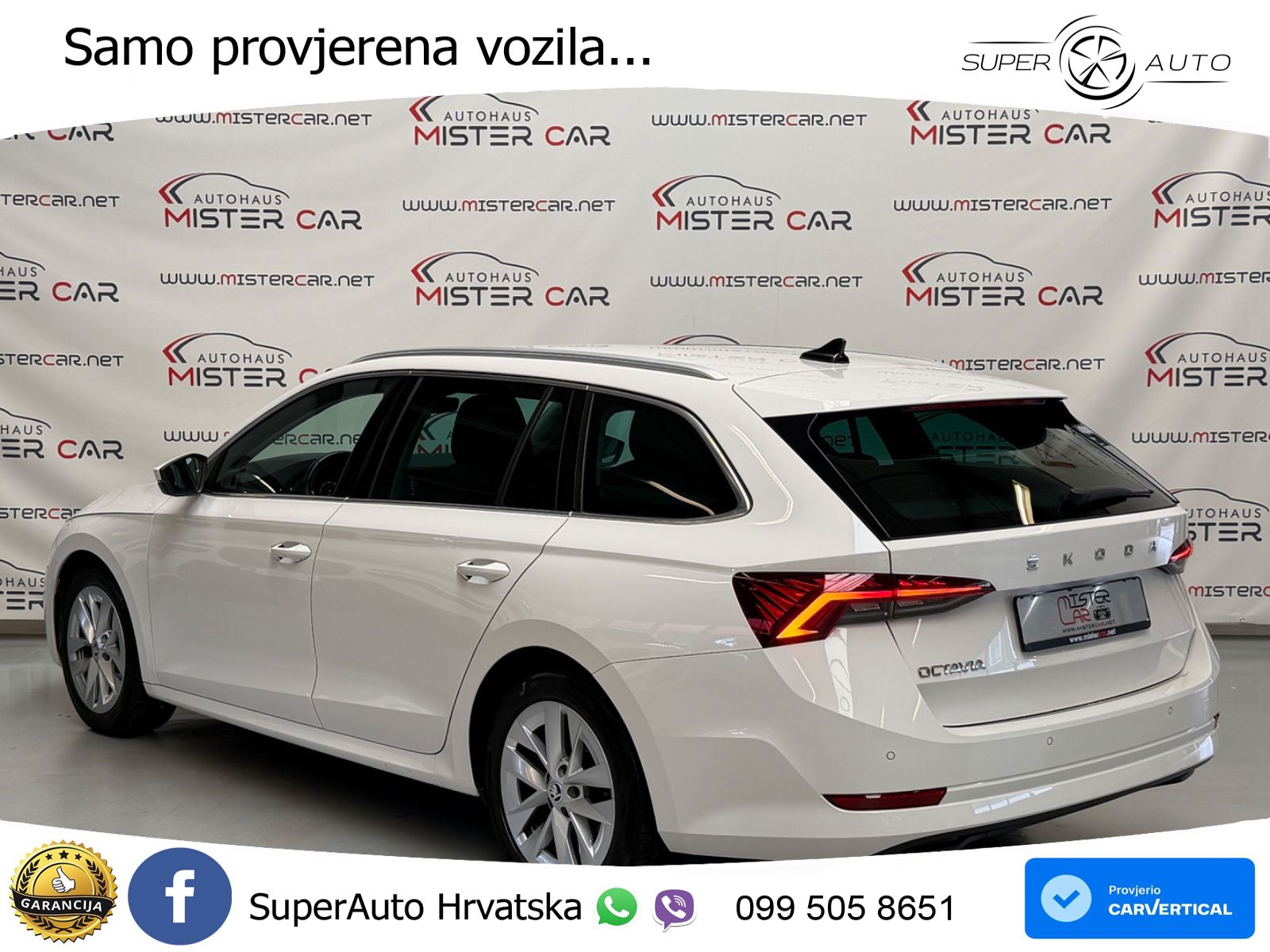 Škoda Octavia Combi 2.0 TDI (150 KS) DSG LED+GR SJED+ACC