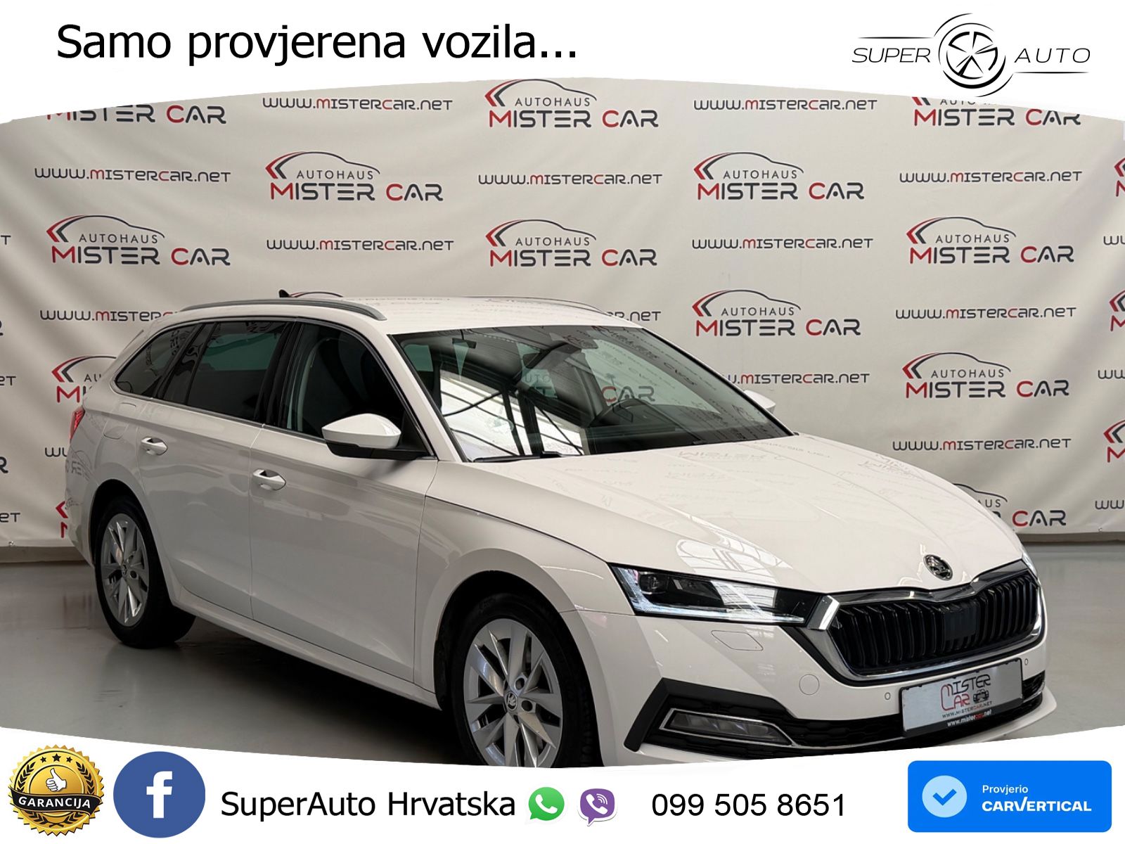 Škoda Octavia Combi 2.0 TDI (150 KS) DSG LED+GR SJED+ACC