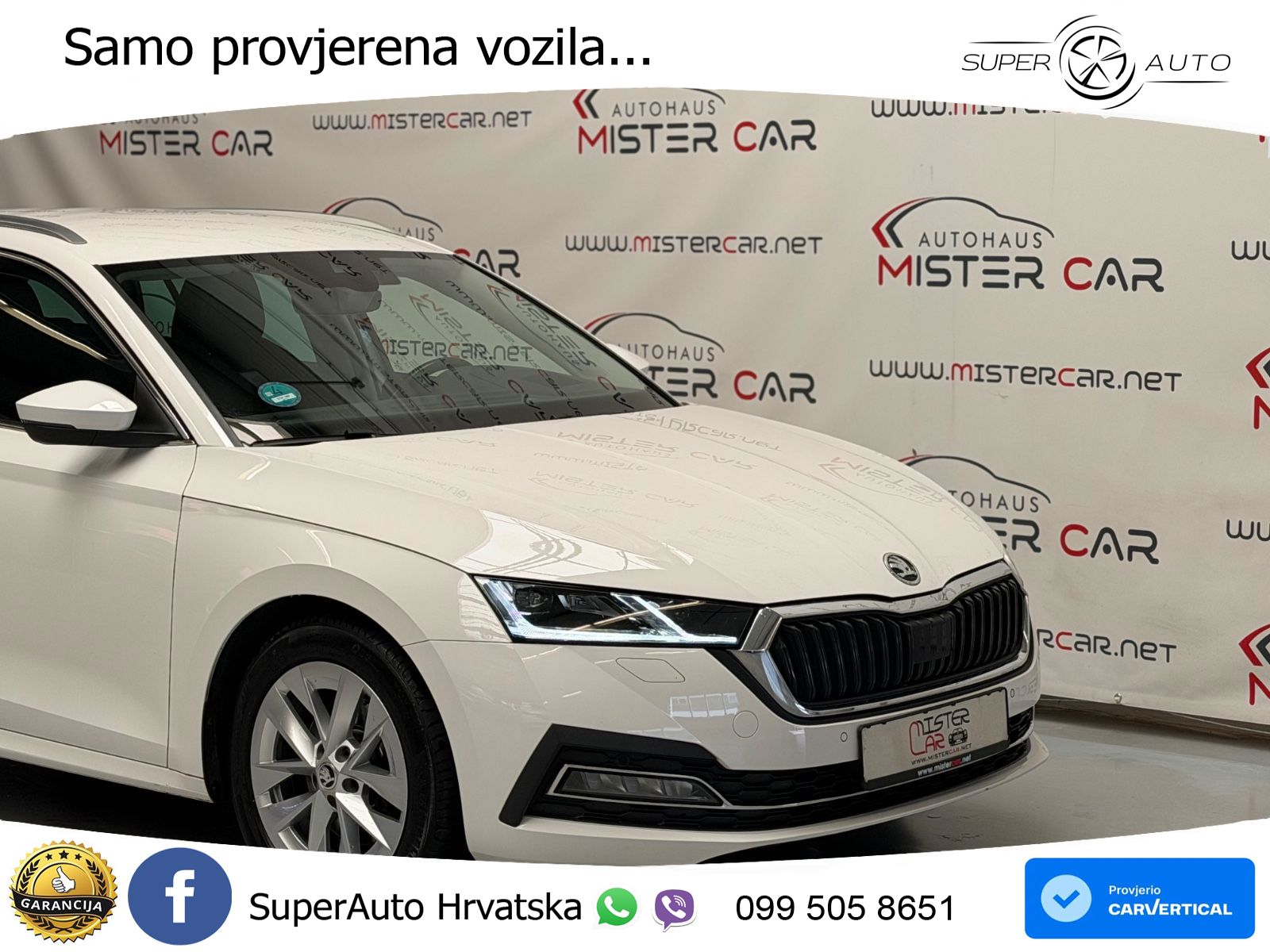 Škoda Octavia Combi 2.0 TDI (150 KS) DSG LED+GR SJED+ACC