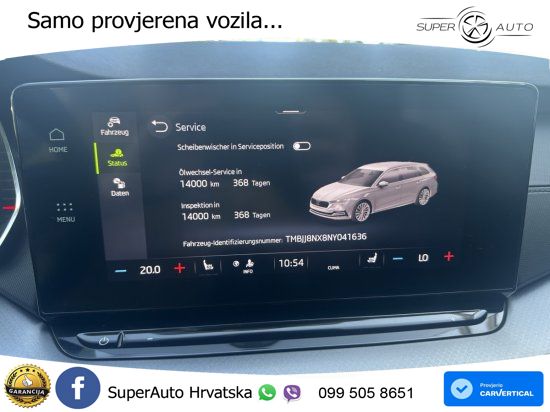 Škoda Octavia Combi 2.0 TDI (150 KS) LED+GR SJED+ACC