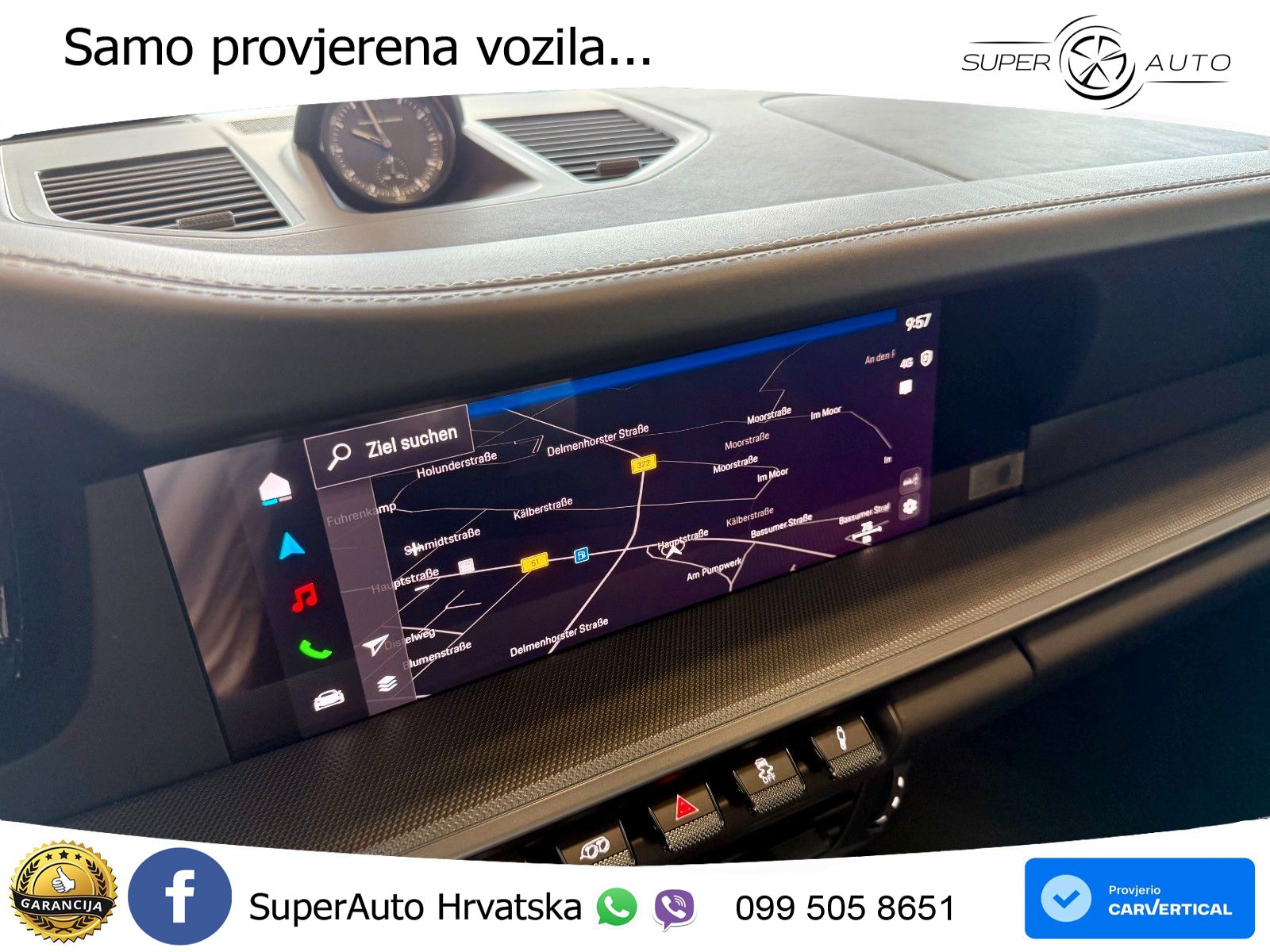 Porsche 911 Carrera 3.0 (394 KS) PDK ZRAČNI+ACC+GR SJED+KAM