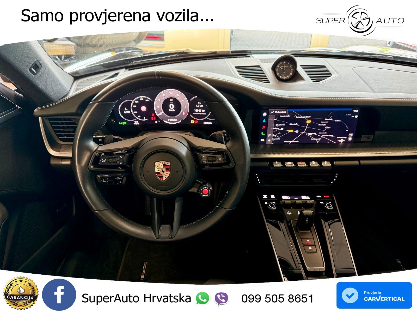 Porsche 911 Carrera 3.0 (394 KS) PDK ZRAČNI+ACC+GR SJED+KAM