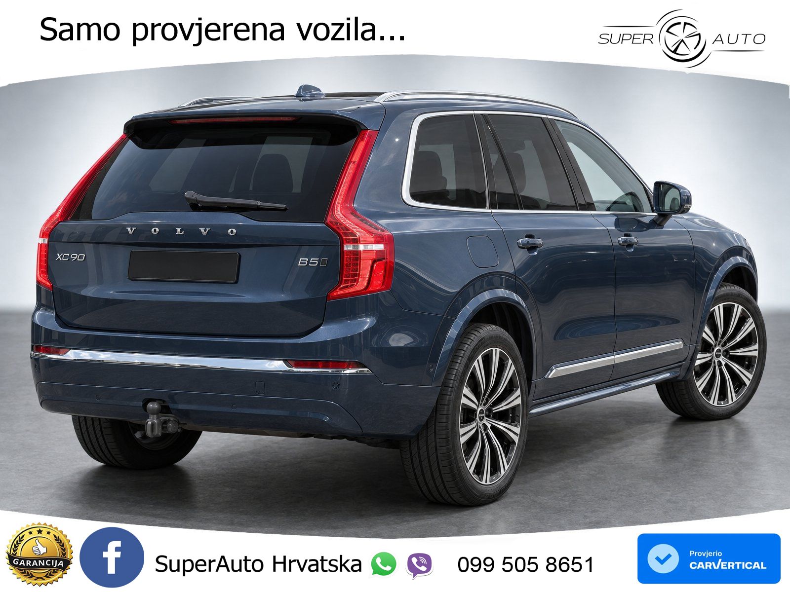 Volvo XC90 2.0 B5 Diesel AWD Automatic ZRAČNI+ACC+GR SJED+360+PANO